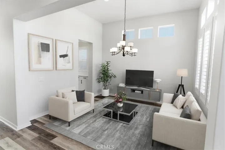 Virtually Staged Living Room Option