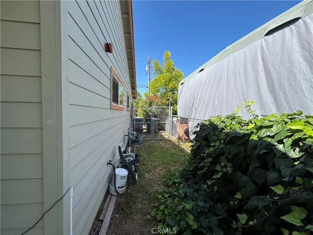 Gated side yard