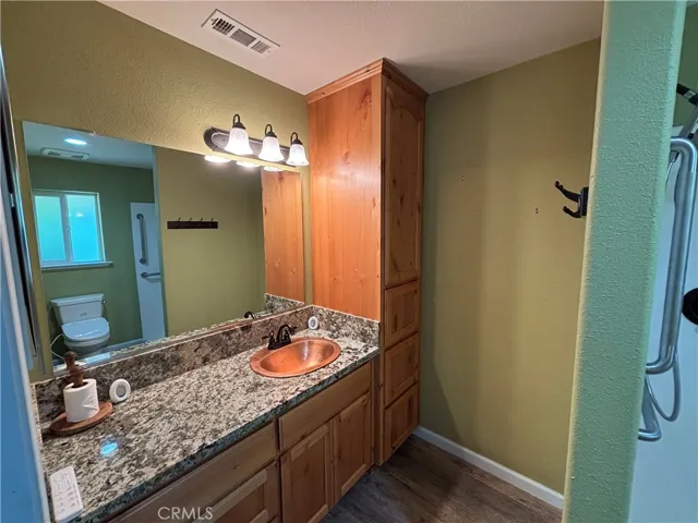 Primary bathroom with storage