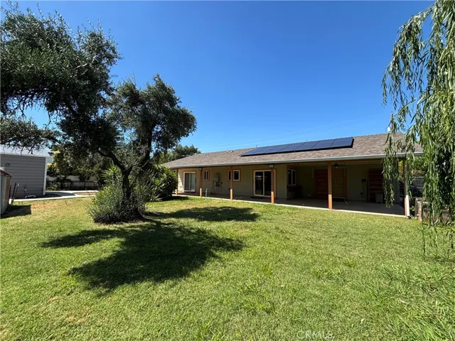 Enjoy your private back yard and owned solar
