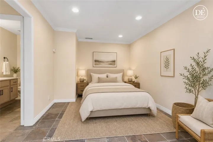 Virtually staged, downstairs flex-room.