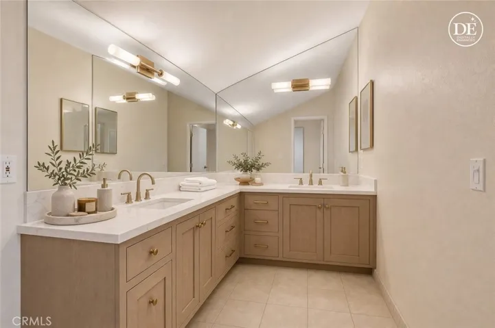 Virtually staged and digitally Primary bath.