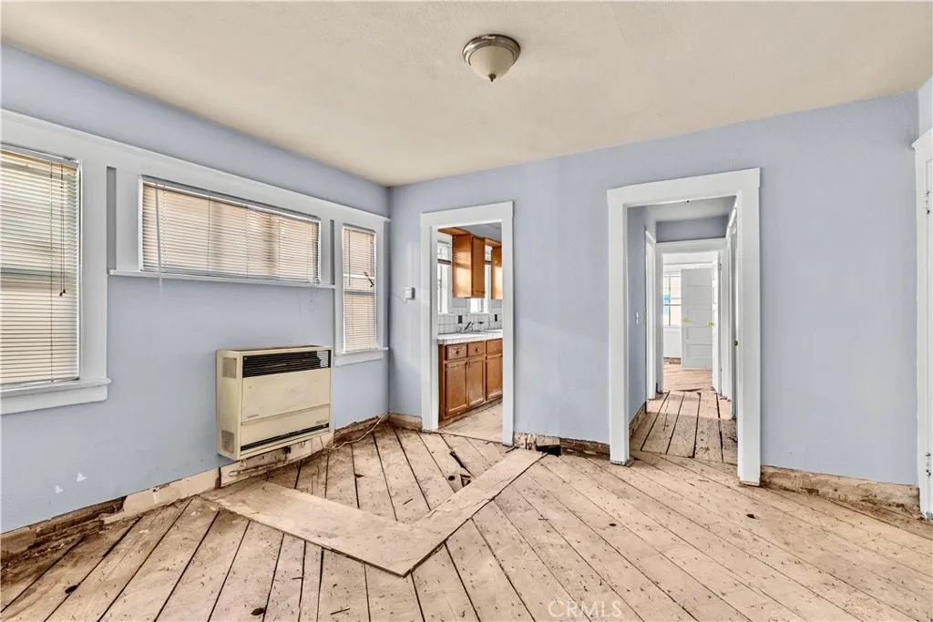 Actual living room in upstairs unit.