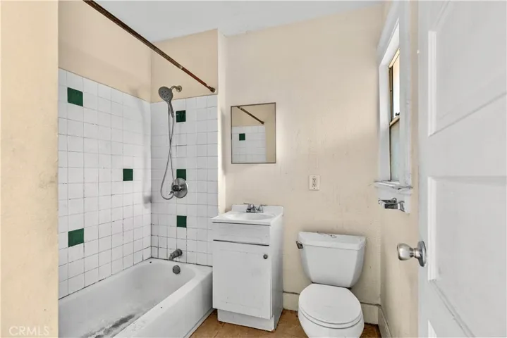 Actual bathroom in one of the units.