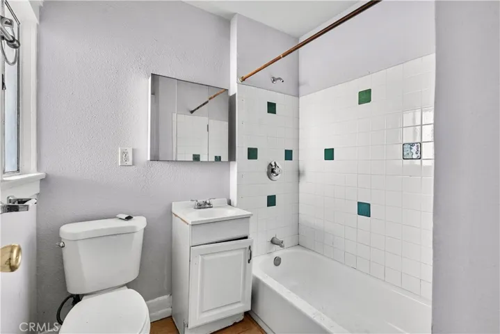 Actual bathroom in one of the units.