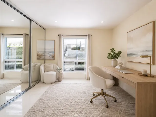Secondary Bedroom. Digitally enhanced and virtually staged furniture.