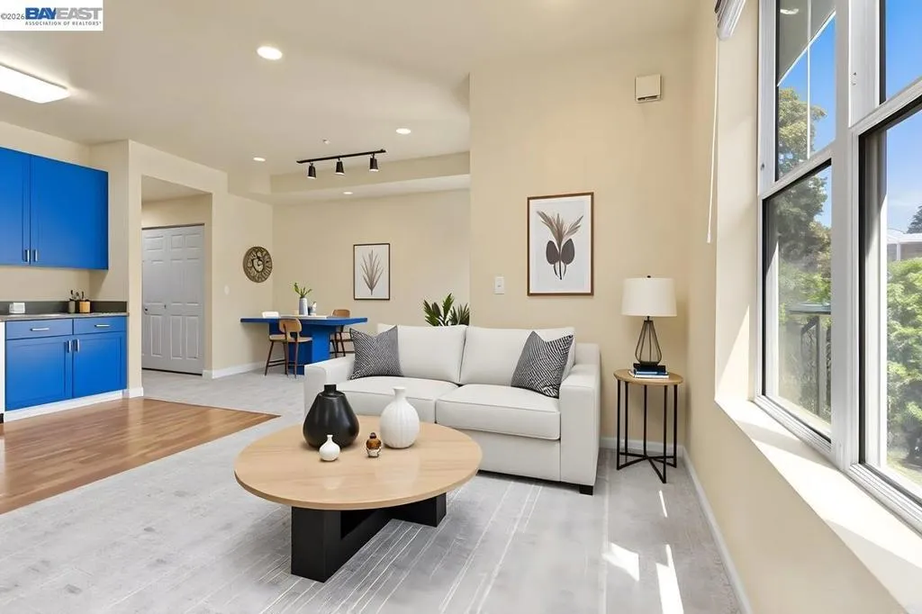 Virtually Staged Living Room Area