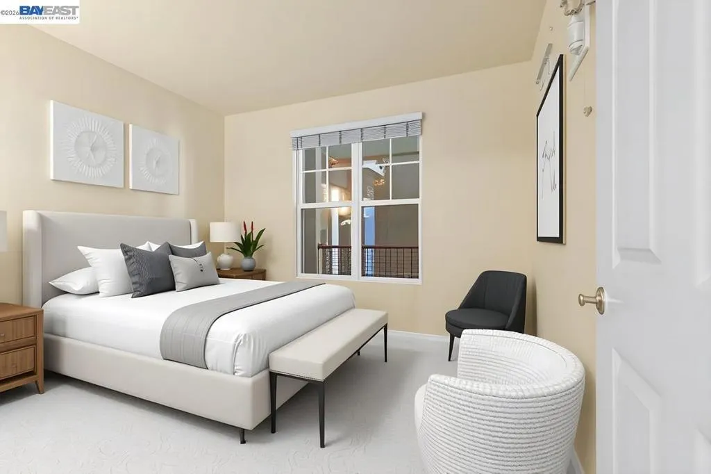 Virtually Staged Bedroom