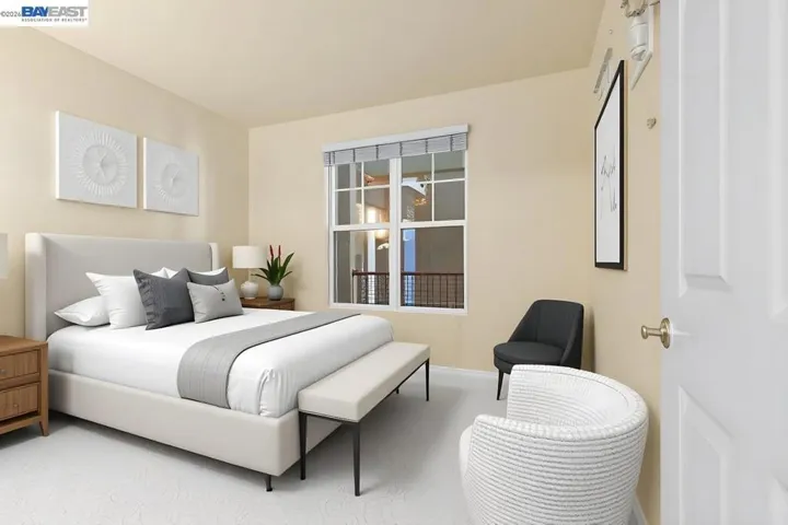 Virtually Staged Bedroom