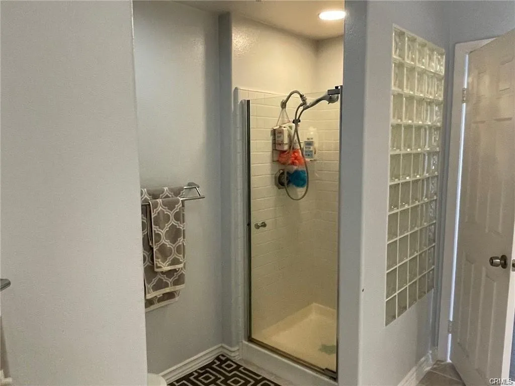 walk in shower in master bath