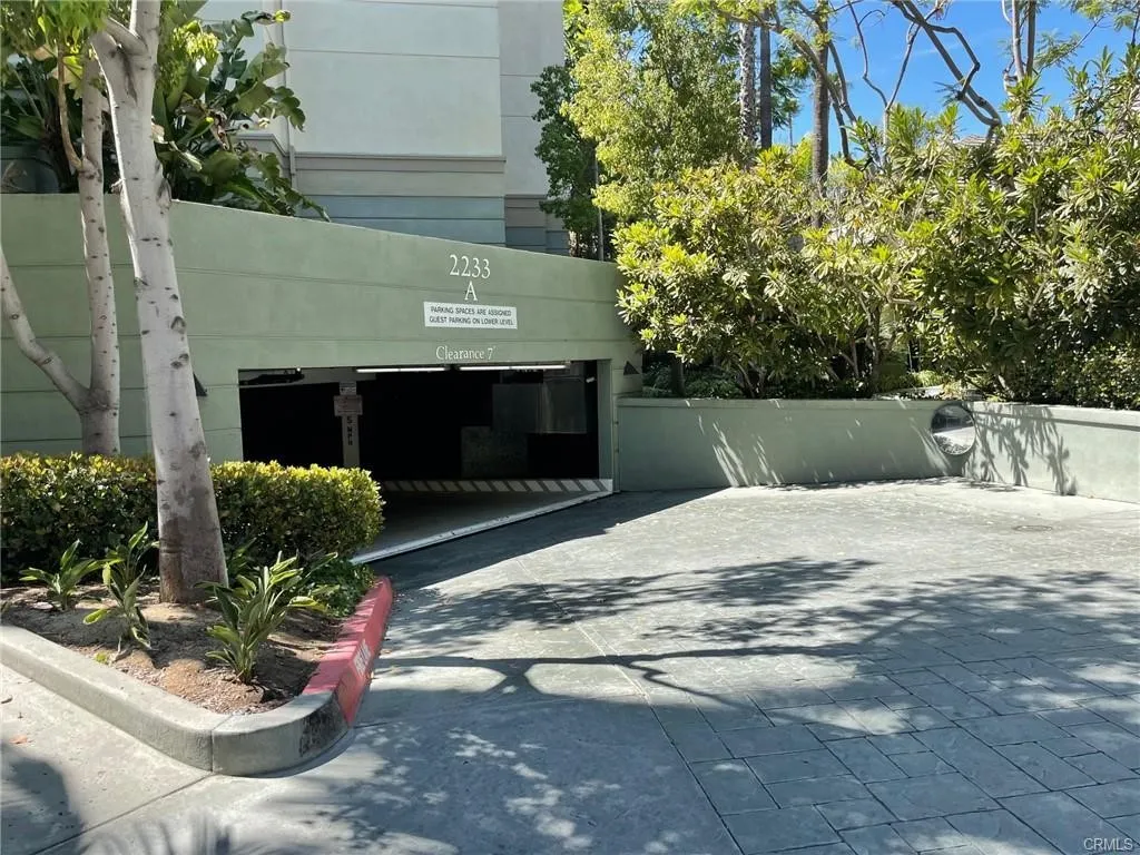 Entrance to parking structure