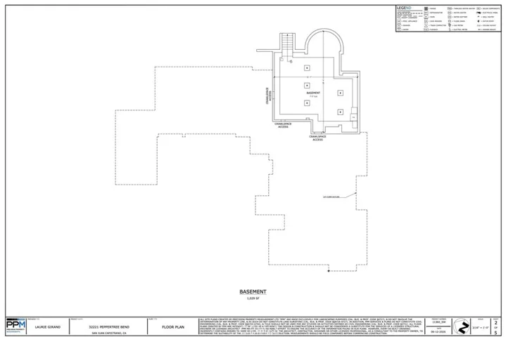Basement level floor plan