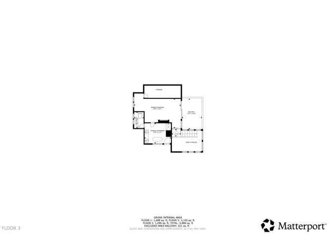 Floorplan floor 3