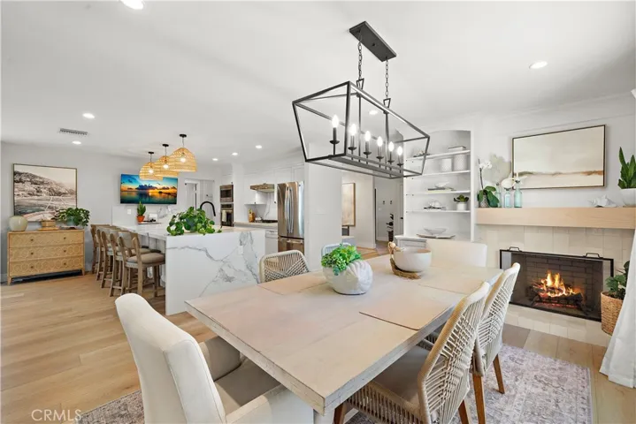 Great room designed dining room, kitchen, and family room