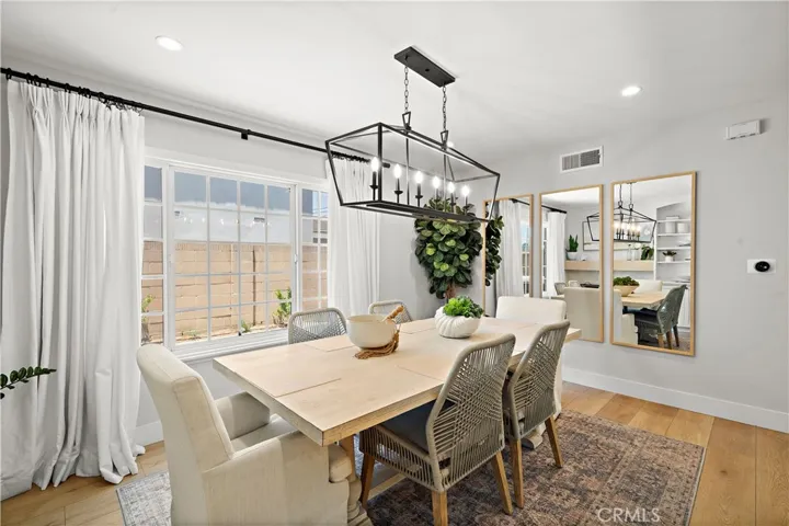 Dining room with 2nd fireplace