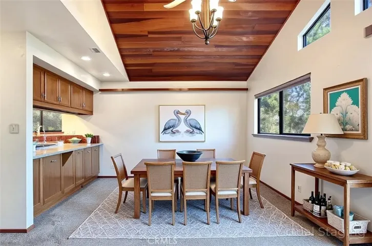 Virtually Staged Dining Area
