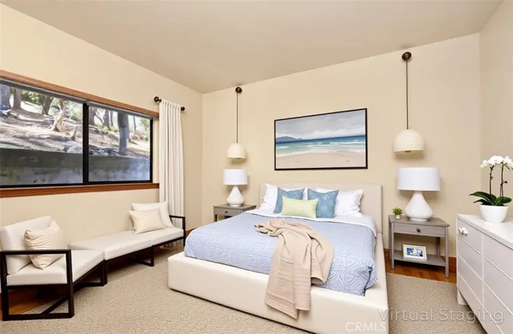 Virtually Staged Bedroom