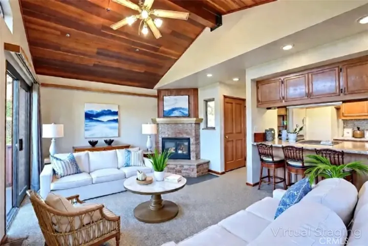 Virtually Staged Living Room