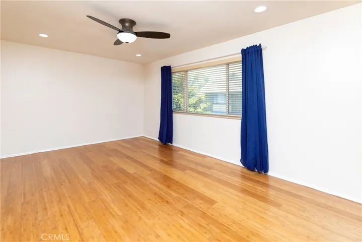 Primary bedroom suite and ceiling fan
