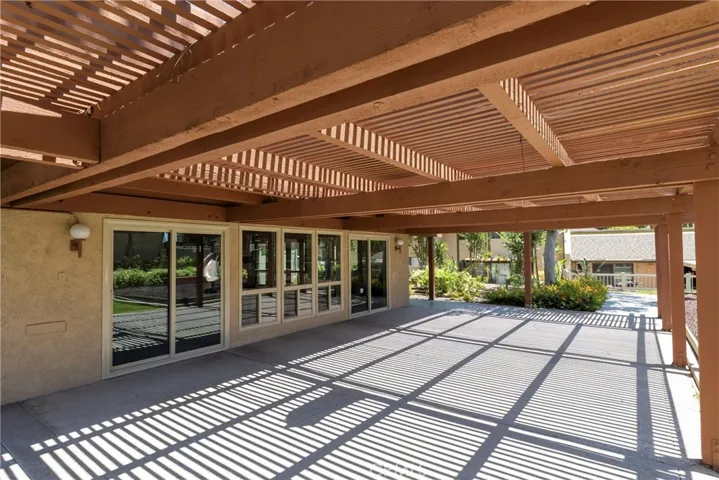 Covered patio at the Recreation Hall