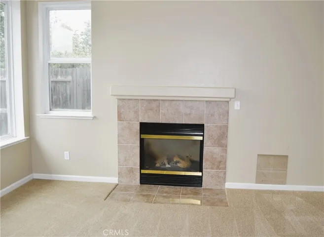 Fireplace turns on with a switch