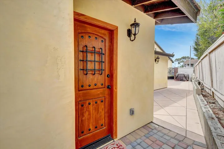 ADU's front door.