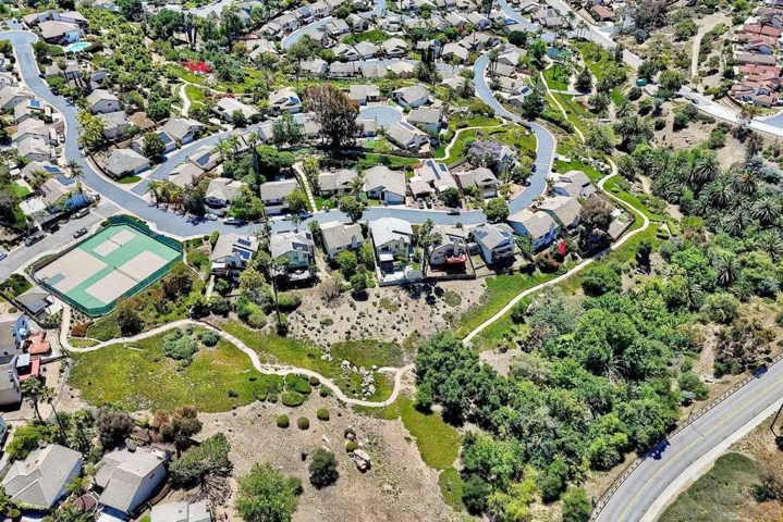 View shows an outline of Cimarron and hiking trails.