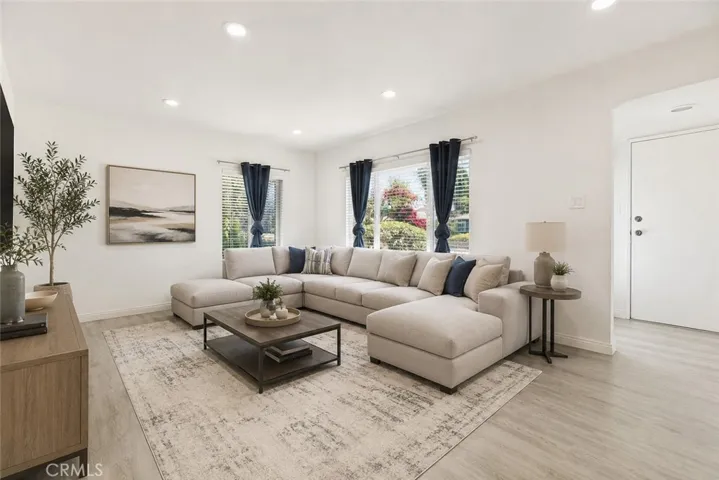 Virtually Staged Living Room