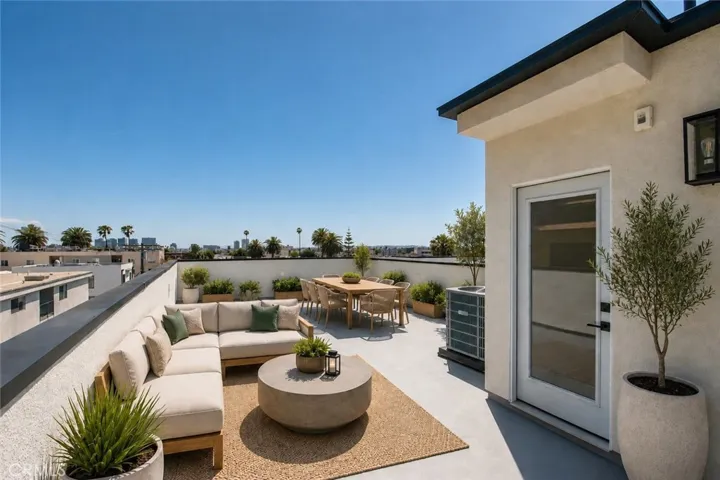 Virtually Staged-Private Roof Top Deck