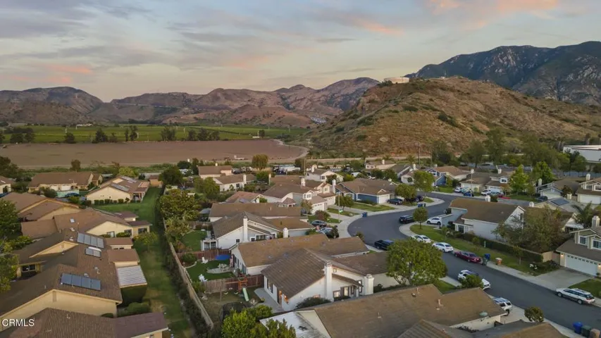 Aerial View of Neighborhood & Mountains