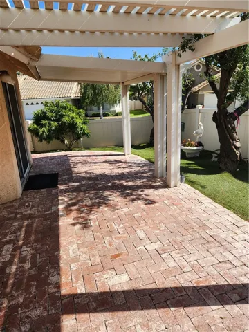 Rear patio