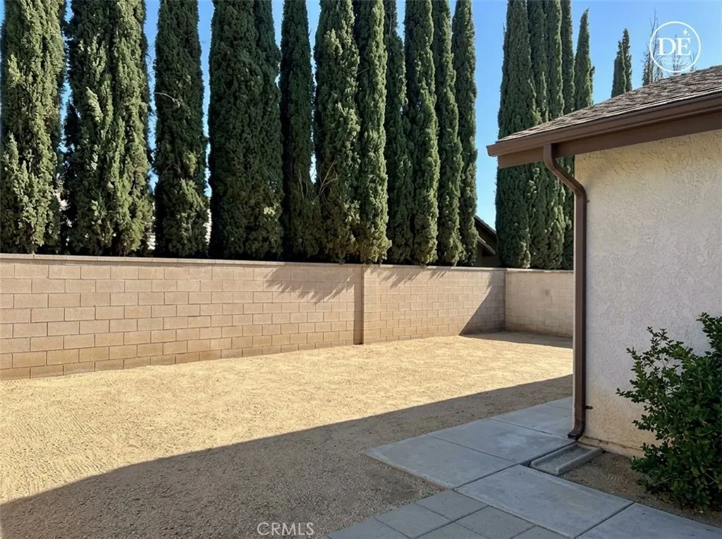 Backyard / side of house are