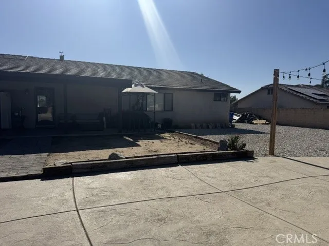 Back of house / backyard / covered patio
