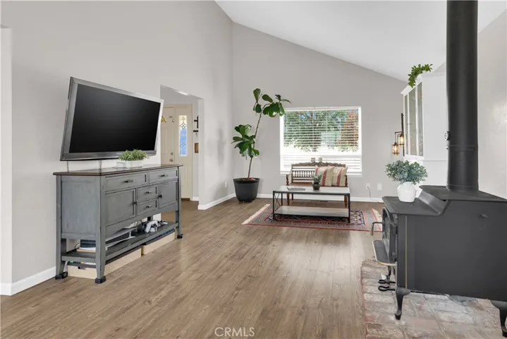 Wood Burning Stove in Great Room
