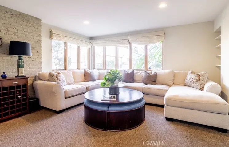 Living area with ocean view