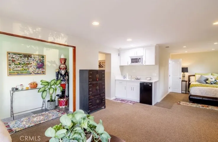 Kitchenette with walk-in closet