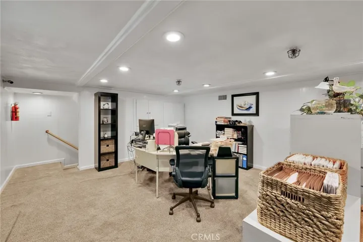 4th office upstairs with interior viewing overlooking warehouse work area