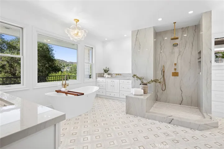 Custom walk in shower