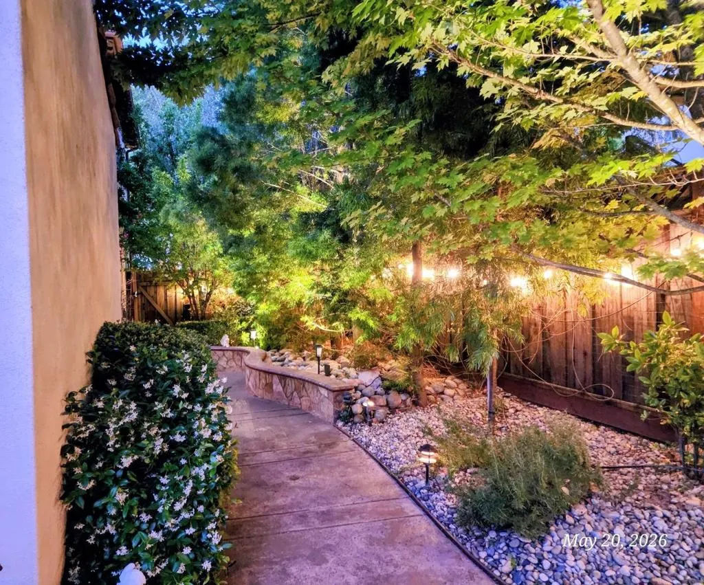 Beautiful Side Yard Area and Fountain