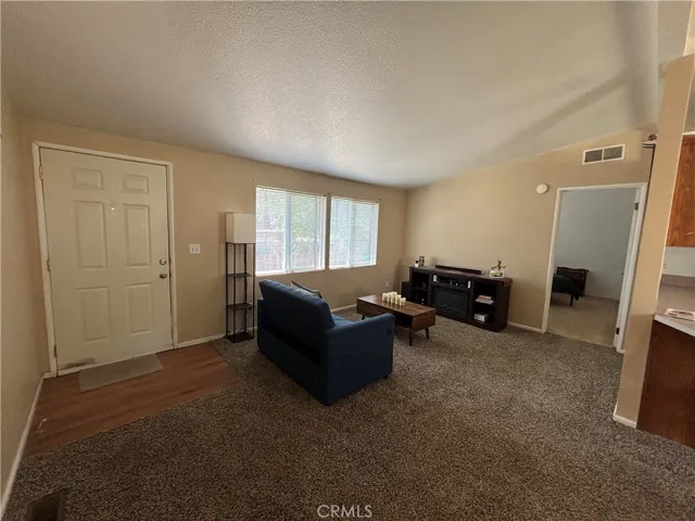 Living room and front door.