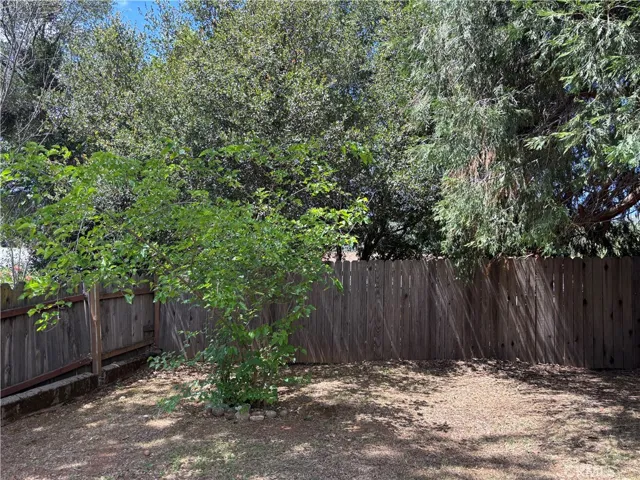 Backyard with shade