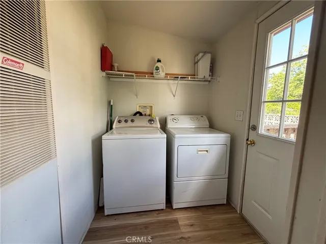 Indoor Laundry room off of the kitchen.
