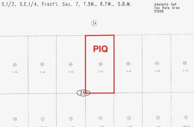 snip from assessors map