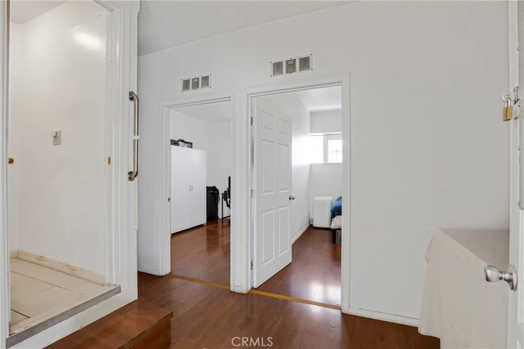 Converted garage, hall