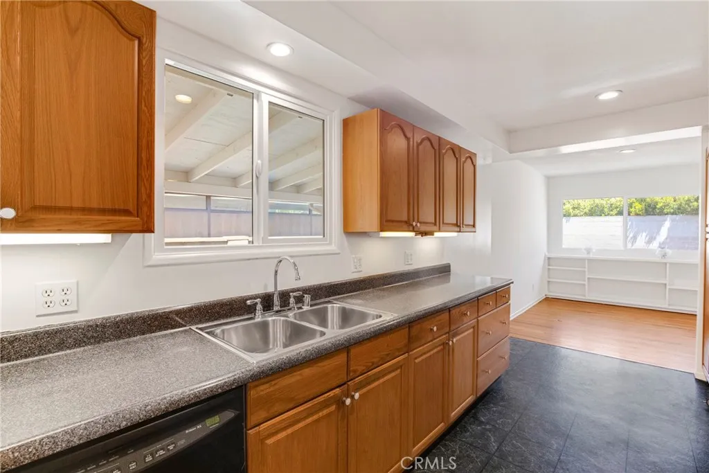 Kitchen and dining room view
