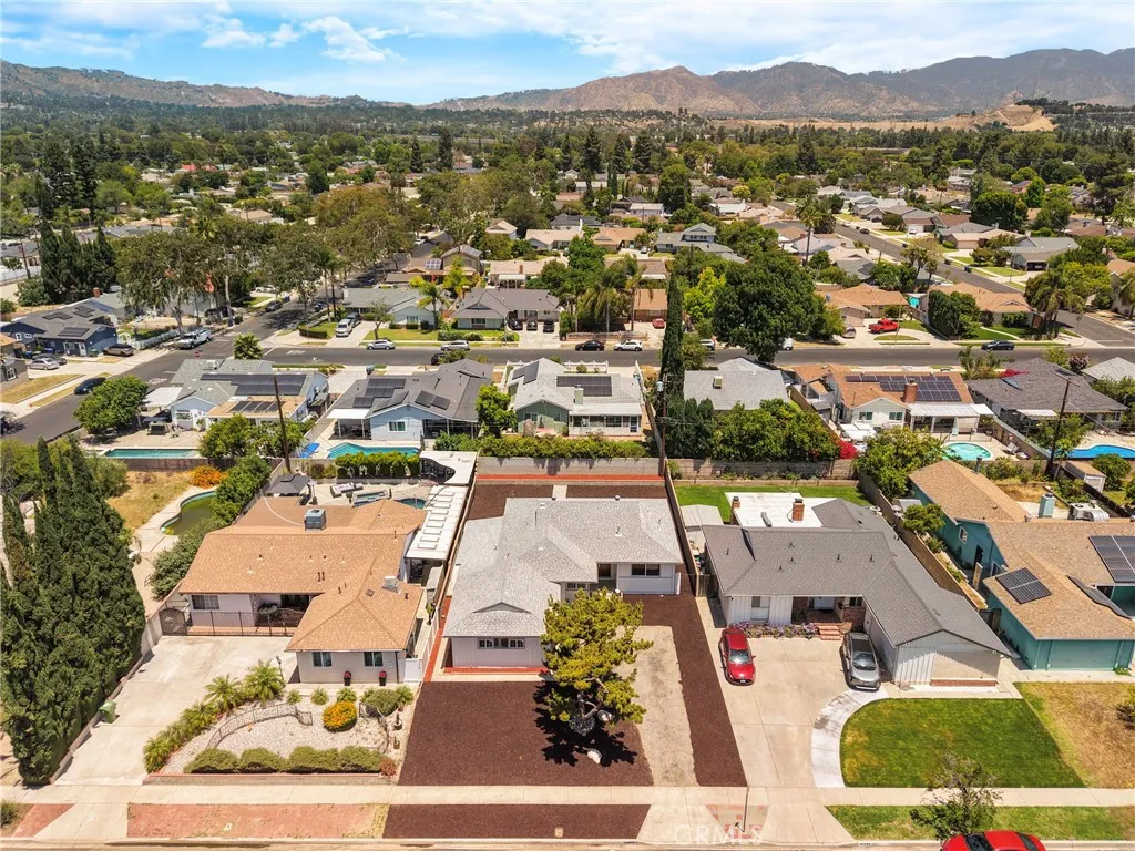 Drone photos of neighborhood