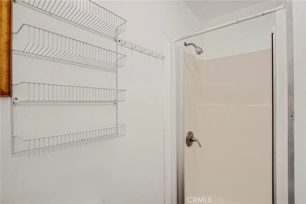 Converted garage standing shower