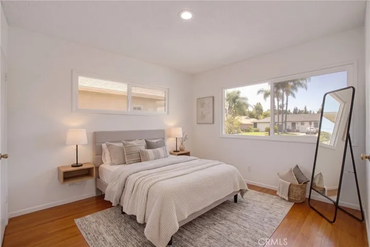 Bedroom 2, digitally enhanced and virtually staged