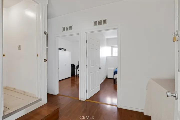 Converted garage, hall