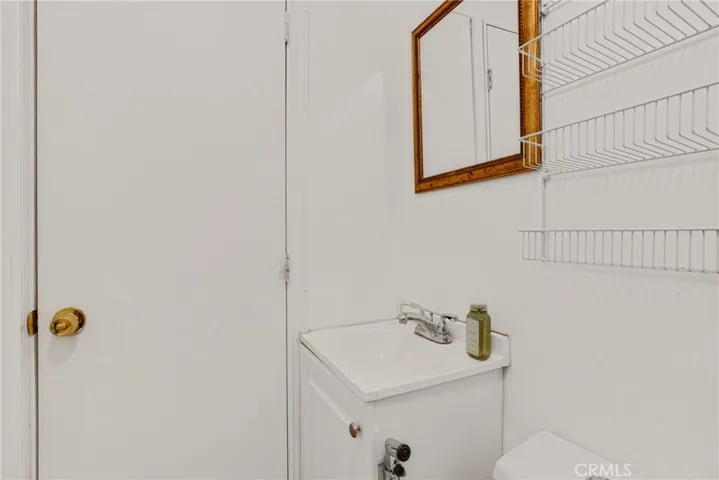 Converted garage bathroom